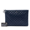 Chanel Large Quilted Lambskin Cosmo Charm O Case Clutch Secondhand