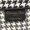 Dior Medium Canvas Houndstooth Embroidered Book Tote Secondhand