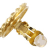 Chanel Gold Plated Mademoiselle Clip On Earrings Secondhand