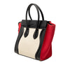 Celine Micro Tricolor Canvas and Leather Luggage Tote Secondhand