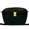 Ferragamo Croc Embossed Leather Vara Crossbody Secondhand