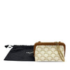 Celine Triomphe Coated Canvas Clutch On Chain Secondhand