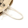 Celine Andre Butzer Large Raffia Classic Wanderer Embroidered Shopping Tote Secondhand