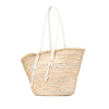 Celine Andre Butzer Large Raffia Classic Wanderer Embroidered Shopping Tote Secondhand