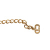 Dior Gold Plated Logo Pendant Necklace Secondhand