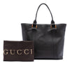 Gucci Grained Calfskin Bamboo Shopper Tote Secondhand