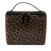 LOEWE Perforated Leather Leopard Print Vanity Bag Secondhand