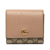 Gucci Bicolor GG Marmont Calfskin and GG Supreme Wallet Secondhand