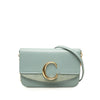 Chloé Calfskin and Suede C Clutch With Chain Secondhand