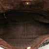 Gucci Woven Leather Bamboo Satchel Secondhand