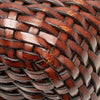 Gucci Woven Leather Bamboo Satchel Secondhand
