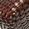 Gucci Woven Leather Bamboo Satchel Secondhand