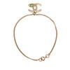 Chanel CC Gold Plated Crystal Bracelet Secondhand