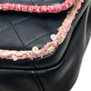 Chanel Quilted Lambskin and Tweed Elegant Trim Flap Secondhand