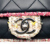 Chanel Quilted Lambskin and Tweed Elegant Trim Flap Secondhand