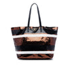 Prada Sequined Satin Stripes Tote Secondhand