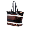 Prada Sequined Satin Stripes Tote Secondhand
