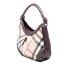 Burberry Supernova Check Coated Canvas Star Studded Hernville Hobo Secondhand