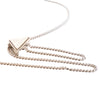 Prada Spazzolato Triangle Logo Plate Flap Chain Crossbody Secondhand