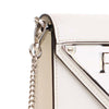 Prada Spazzolato Triangle Logo Plate Flap Chain Crossbody Secondhand