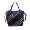 Burberry Supernova Check Nylon Buckleigh Tote Secondhand
