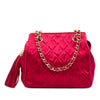 Chanel CC Quilted Satin Tassel Chain Shoulder Bag Secondhand