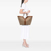 Saint Laurent Leather Trimmed Canvas Y Tote Secondhand