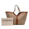 Saint Laurent Leather Trimmed Canvas Y Tote Secondhand