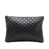 Chanel Large Quilted Lambskin O Case Clutch Secondhand