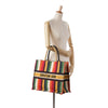 Dior Large Striped Book Tote Secondhand