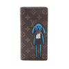 Louis Vuitton Monogram Embroidered Cartoon LV Friends Brazza Wallet Secondhand