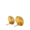 Chanel CC Gold Plated Twisted Round Clip on Earrings Secondhand