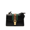 Gucci Small Calfskin Web Sylvie Satchel Secondhand