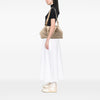 Prada Canapa Linen Satchel Secondhand