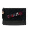 Secondhand Chanel Quilted Tweed and Calfskin Embroidered Gabrielle Clutch