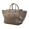 Celine Medium Croc Embossed Leather Luggage Phantom Tote Secondhand