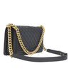Chanel Old Medium Quilted Lambskin Boy Flap Secondhand