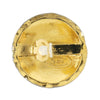Chanel CC Quilted Gold Plated Round Clip On Earrings Secondhand