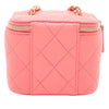 Chanel Mini Quilted Lambskin Pearl Crush Vanity Case With Chain Secondhand