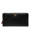 Secondhand Prada Saffiano Zip Around Long Wallet