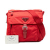 Prada Saffiano Trimmed Tessuto Zip Buckle Messenger Bag Secondhand