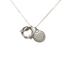 Hermès Palladium Plated Cordage Rope Pendant Necklace Secondhand