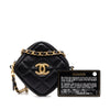 Chanel CC Quilted Lambskin Diamond Clutch with Chain Secondhand