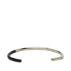 Dior Palladium Plated and Leather Cuff Bracelet Secondhand