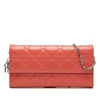 Dior Patent Cannage Lady Dior Wallet On Chain Secondhand