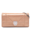 Dior Metallic Grained Calfskin Diorama Wallet on Chain Secondhand