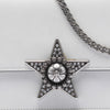 Miu Miu Smooth Leather Star Crystal Embellished Crossbody Secondhand