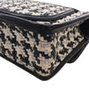 Chanel CC Woven Lambskin and Viscose Houndstooth Single Flap Secondhand