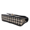 Chanel CC Woven Lambskin and Viscose Houndstooth Single Flap Secondhand