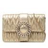 Miu Miu Metallic Matelasse Nappa Crystal Embellished Crossbody Secondhand
